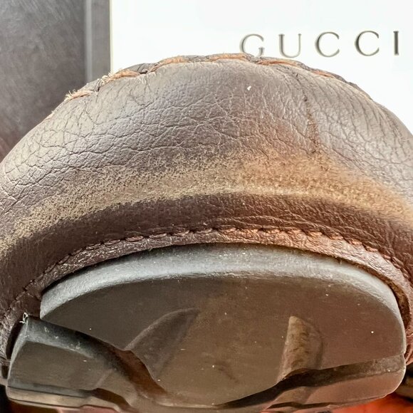 Men’s Gucci Plain Toe Moccasin Leather Loafers & Slip-ons - Picture 13 of 13